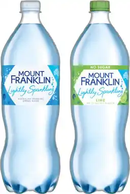 IGA Mount Franklin Lightly Sparkling Water offer