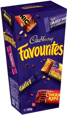 IGA Cadbury Favourites 264‑265g Selected Varieties offer