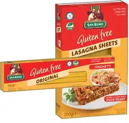 IGA San Remo Gluten Free Pasta 200‑350g Selected Varieties offer