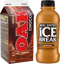 IGA Oak Flavoured Milk or Ice Break Real Coffee offer