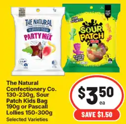 IGA The Natural Confectionery Co., Sour Patch Kids Bag or Pascall Lollies offer