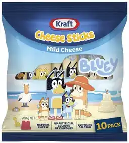 IGA Kraft Bluey Cheese Stick Mild Selected Varieties offer