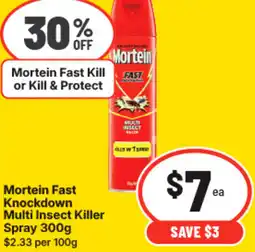 IGA Mortein Fast Knockdown Multi Insect Killer Spray offer
