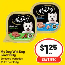 IGA My Dog Wet Dog Food offer