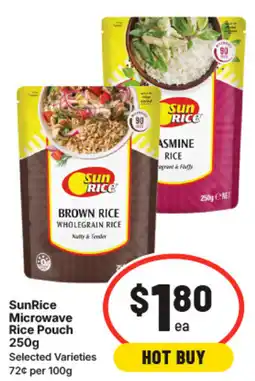 IGA SunRice Microwave Rice Pouch offer