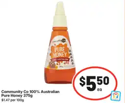 IGA Community Co 100% Australian Pure Honey offer
