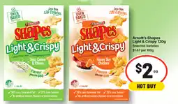 IGA Arnott's Shapes Light & Crispy offer