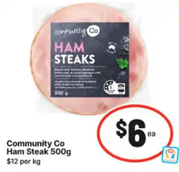IGA Community Co Ham Steak offer
