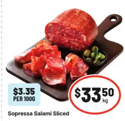 IGA Sopressa Salami Sliced offer