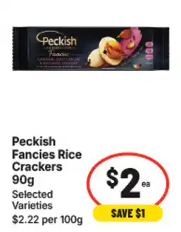 IGA Peckish Fancies Rice Crackers offer