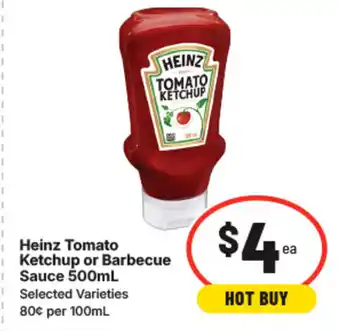 IGA Heinz Tomato Ketchup or Barbecue Sauce offer