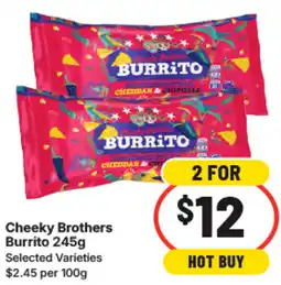 IGA Cheeky Brothers Burrito offer