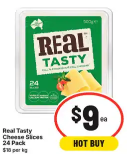IGA Real Tasty Cheese Slices offer