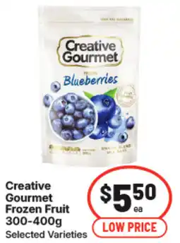 IGA Creative Gourmet Frozen Fruit offer