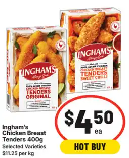 IGA Ingham's Chicken Breast Tenders offer