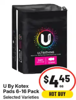 IGA U By Kotex Pads offer