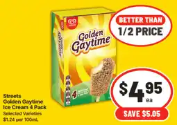 IGA Streets Golden Gaytime Ice Cream offer