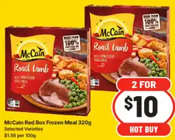 IGA McCain Red Box Frozen Meal offer