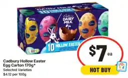 IGA Cadbury Hollow Easter Egg Carton offer