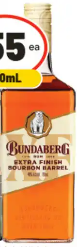IGA Bundaberg Extra Finish Bourbon Barrel Rum offer