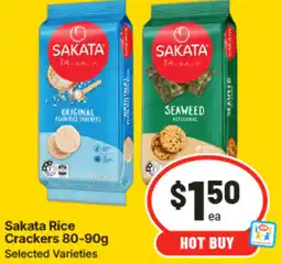 IGA Sakata Rice Crackers offer