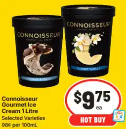 IGA Connoisseur Gourmet Ice Cream offer