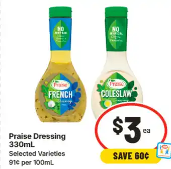 IGA Praise Dressing offer
