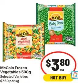 IGA McCain Frozen Vegetables offer