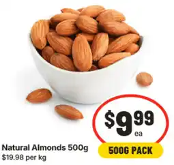 IGA Natural Almonds offer