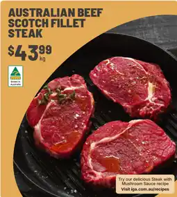 IGA Australian beef scotch fillet steak offer