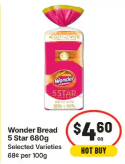 IGA Wonder bread 5 star offer
