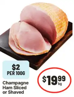 IGA Champagne Ham Sliced or Shaved offer