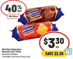 IGA McVitie's Digestives Biscuits offer