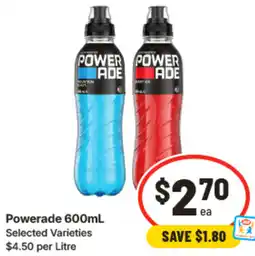 IGA Powerade offer