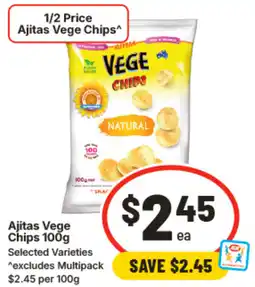 IGA Ajitas Vege Chips offer