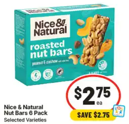 IGA Nice & Natural Nut Bars offer