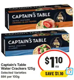 IGA Captain's Table Water Crackers offer
