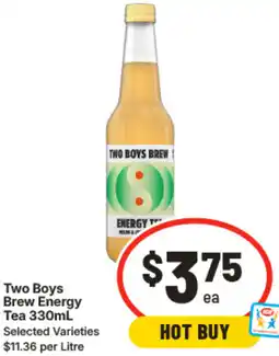IGA Two Boys Brew Energy Tea offer
