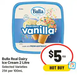 IGA Bulla Real Dairy Ice Cream offer
