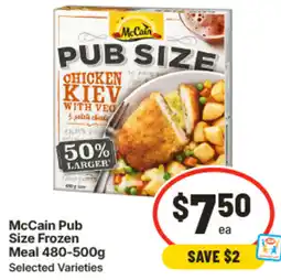IGA McCain Pub Size Frozen Meal offer