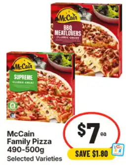 IGA McCain Family Pizza offer