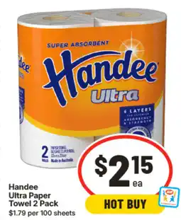 IGA Handee Ultra Paper Towel offer