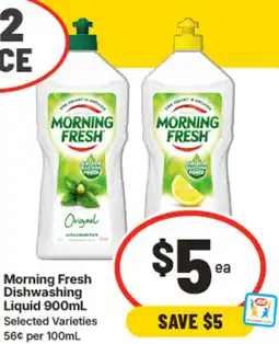 IGA Morning Fresh Dishwashing Liquid offer