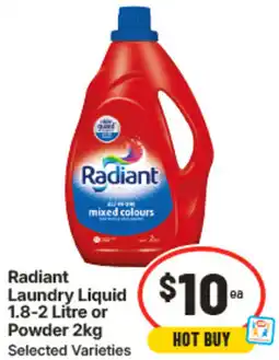 IGA Radiant Laundry Liquid or Powder offer