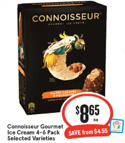 IGA Connoisseur Gourmet Ice Cream offer