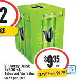 IGA V Energy Drink offer
