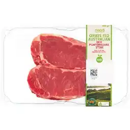 Woolworths Macro Australian Grass Fed Beef Porterhouse Steaks offer