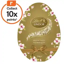 Woolworths Lindt Lindor Assorted Eggs offer