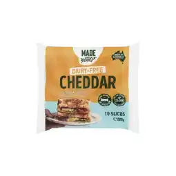 Woolworths Made With Plants Dairy-Free Cheddar Slices β From the Fridge offer