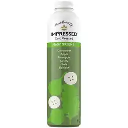 Woolworths Impressed Cold Pressed Juice Varieties offer